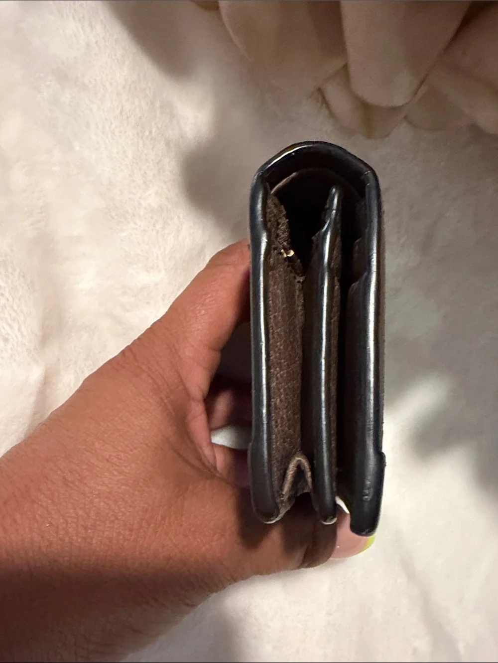 Gucci Ophidia GG Supreme Bi-Fold Card Case Wallet Brown